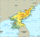 Карта Северной Кореи